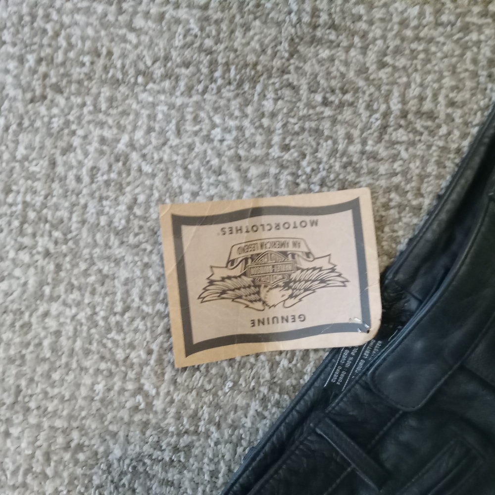 Harley-Davidson Black Leather Pants - Picture 4 of 5